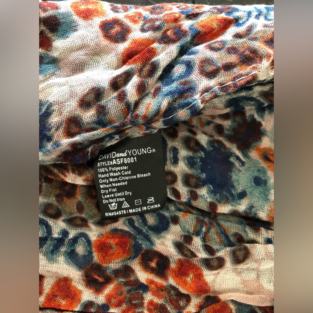 David and Young - Oblong Scarf - One Size - Picture 8 of 11